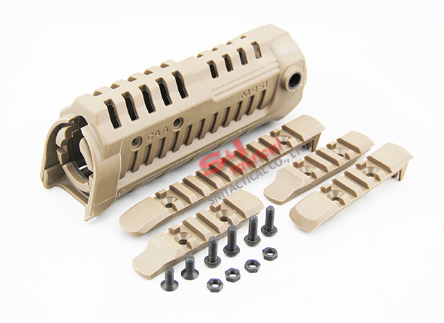 New Command Arms CAA M4S1 Handguard with Extra Rail Dark Earth
